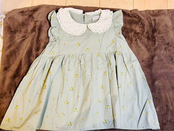 ワンピース 女の子 110cm 子供服 キッズ 花柄 半袖