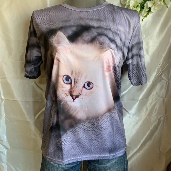 ♪♪♪猫ちゃんプリントTシャツ♪♪♪オシャレ&かわいい☆