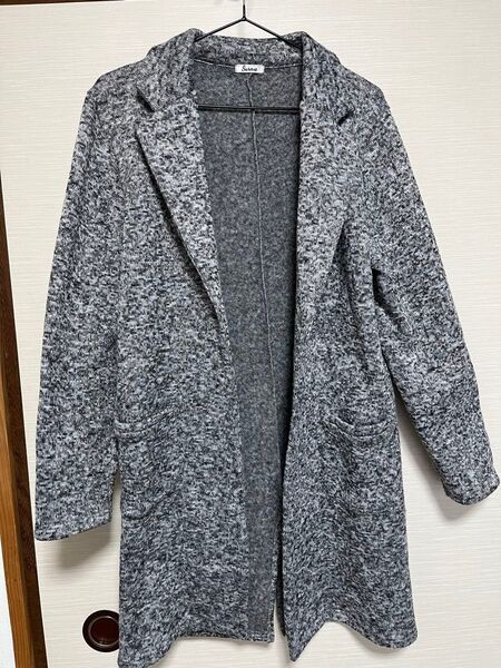 suneue アウター コート コーディガン グレー L
