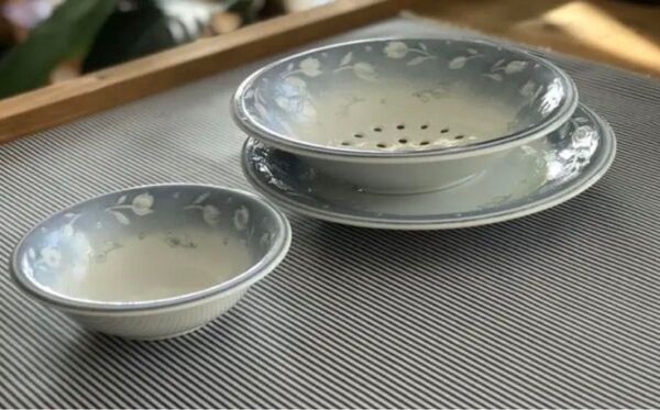 廃棄待機中★新品 Private Label サラダセット 水切りに便利な編み状ボウルと受け皿+使いやすい中鉢皿