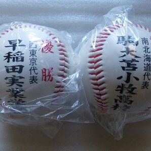 第88回全国高等学校野球選手権大会 優勝・準優勝記念ボール 早稲田実業 駒大苫小牧 甲子園 斎藤佑樹 田中将大
