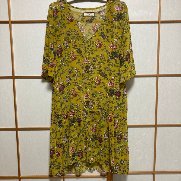 花柄ワンピースチュニック