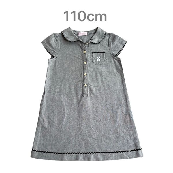 bebe 半袖 ワンピース キッズ 子供服 女の子 110cm