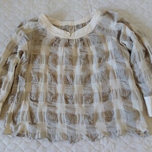 studio CLIP スタジオクリップ/ブロック チェック トップス 綿麻 サイズF