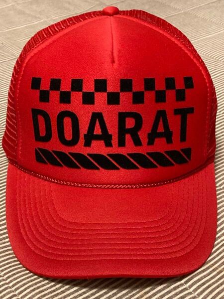 希少!y2k 00s DOARAT ドゥアラットOTTO製 レッド系 メッシキャップ