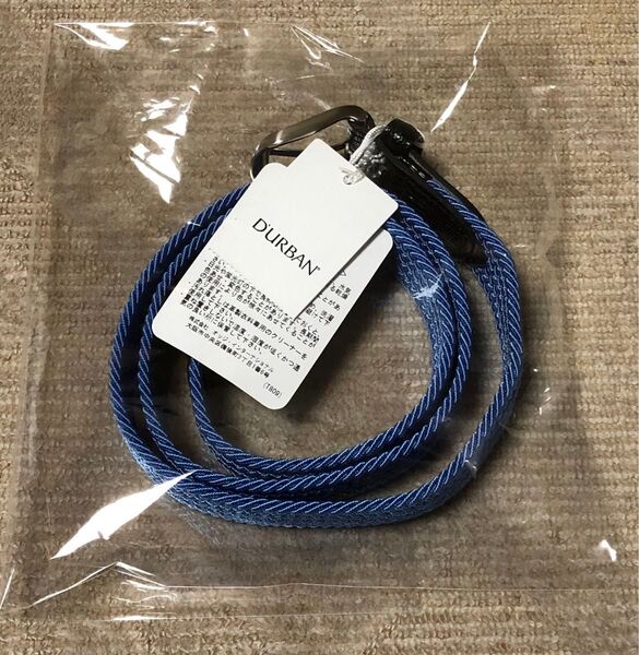 新品・未使用 ダーバン ベルト 牛革 ブルー メッシュベルト