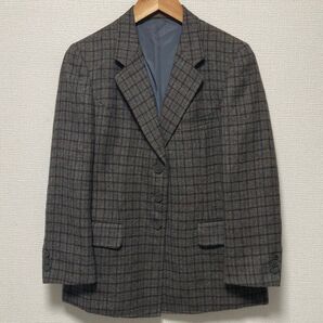 Burberrys ウールジャケット バーバリー ヴィンテージ チェック柄 総柄 ブレザー Y2K シングル
