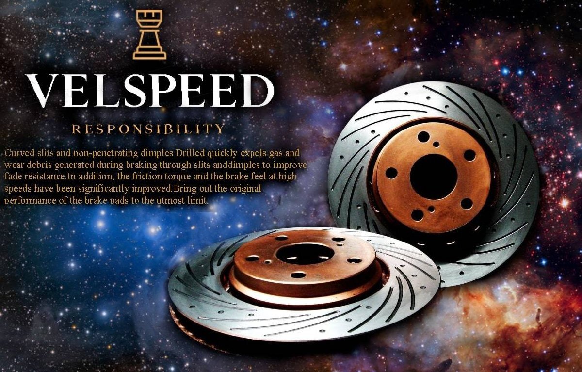 Velspeed リベロ/リベロ カーゴ CB1V 92/4~95/8 フロント スリット&ディンプルブレーキローター