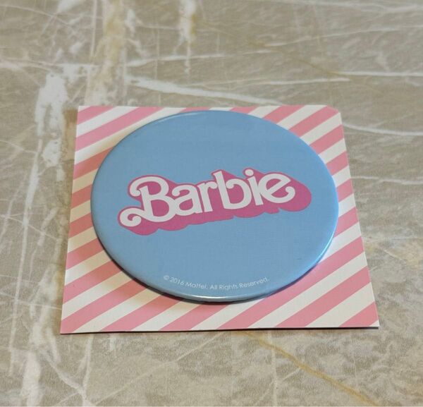 Barbie バービー Your Doll 缶バッジ風 コラボミラー 非売品