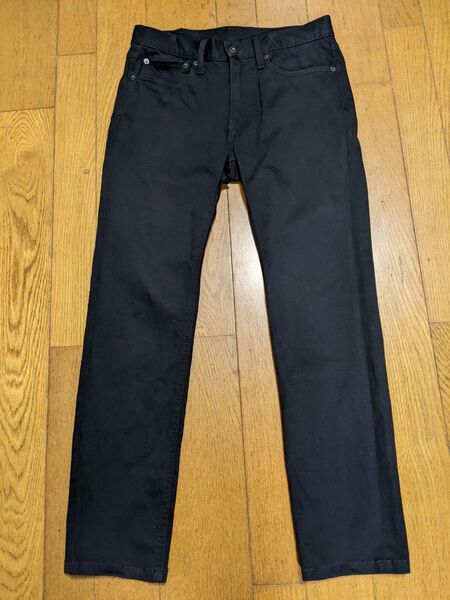 GU ストレッチ パンツ 黒 ブラック 28インチ