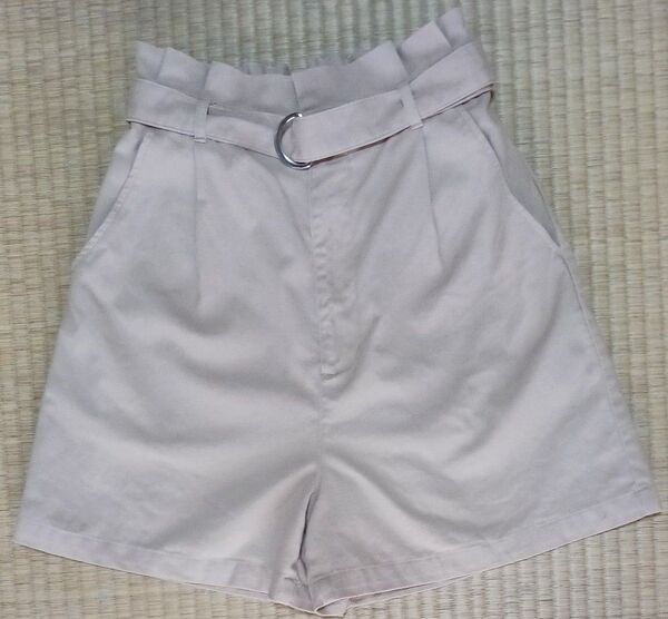 ショートパンツ ハーフパンツ ベージュ S(Mに近い!少し大きめ) Honeys