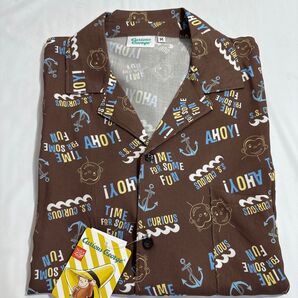 新品未使用 タグ付き おさるのジョージ アロハシャツ 半袖 半袖シャツ