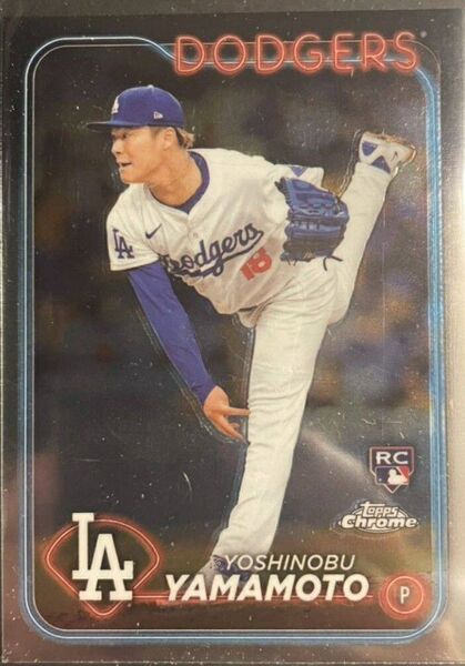 ☆送料無料☆山本由伸 2024 topps Chrome RC ルーキーカード ロサンゼルス・ドジャース WBC 侍ジャパン