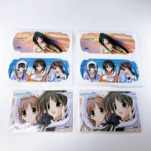 メモリーズオフ PSPスキンシール2枚・メモリーズオフ デュエット ポストカード2点セット