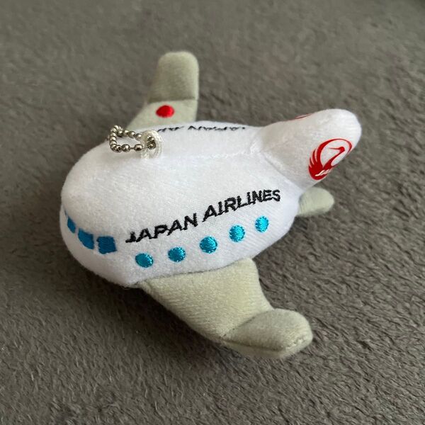 JAL ノベルティ 飛行機型 キーチェーンマスコット