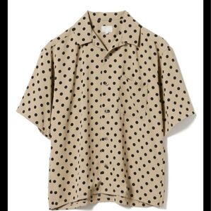 BEAMS ドットプリントルーズ シャツ BEAMS ビームス シャツ・ブラウス