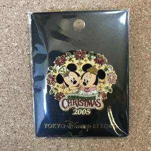  Disney значок Mickey & minnie 2005 Рождество ограничение * прекрасный товар 