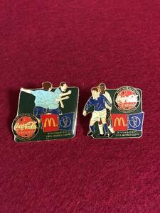 コカコーラ＆マクドナルドピンバッジ　２個セット　2002FIFA ワールドカップ★美品