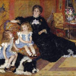 新品 ルノワール「シャルパンティエ夫人と子どもたち」の殊技法高級印刷 A4版サイズ 額なし 特価980円(送料込)即決