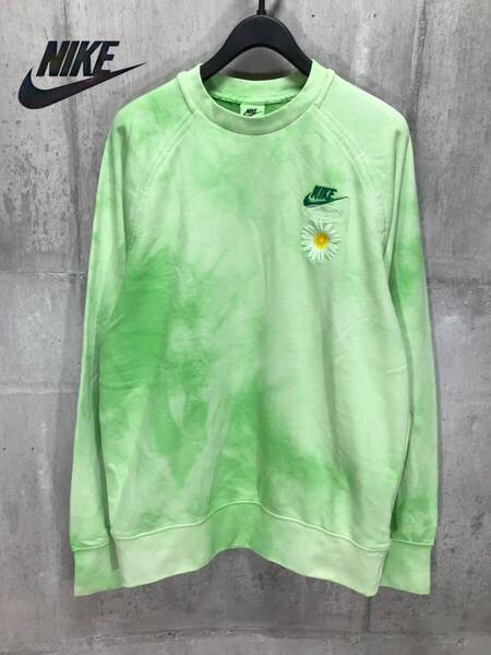 未使用 正規品 Lサイズ ナイキ NSW HBR-S FT L/S クルーNike Sportswear フレンチテリー 長袖トップス クルーネックトレーナー 刺繍