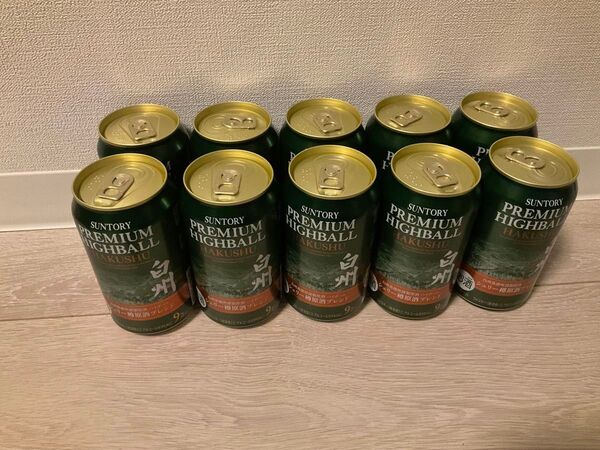 SUNTORY プレミアムハイボール白州 シェリー樽原酒ブレンド 350ml缶 10本セット