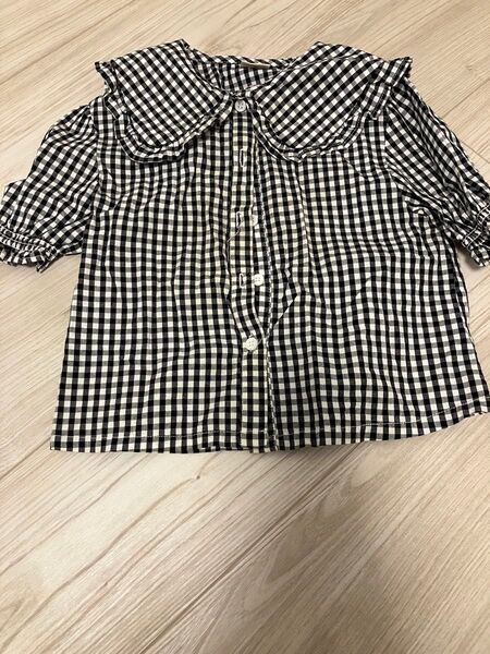 プティマイン ブラウス 半袖 半袖シャツ カットソー女の子 90 秋服