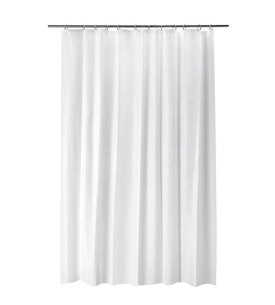 a1【激安送料込み】新品 IKEA (イケア )ビエルセン シャワーカーテン ホワイト 180×200cm