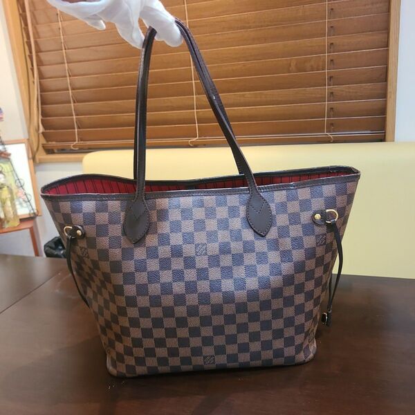 LOUIS VUITTON ネヴァーフル トートバッグ ダミエ エベヌ