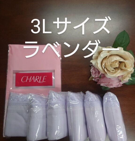 シャルレお尻すっぽりデイリーショーツ3Lサイズラベンダー6枚セット入荷したて未開封激安!く