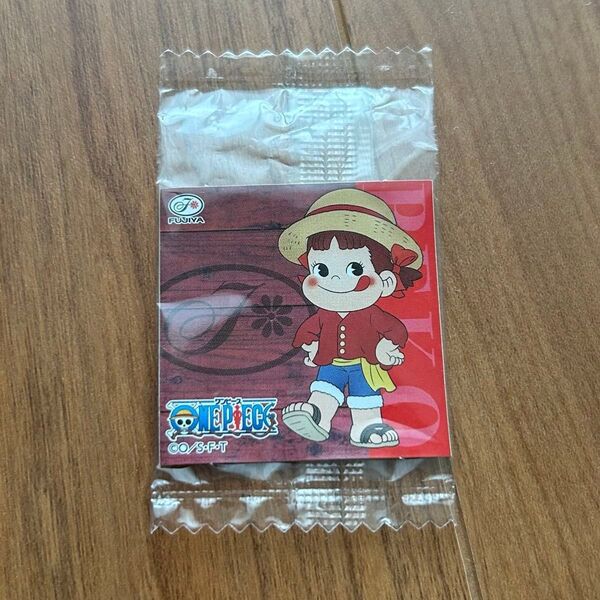 新品 不二家×ONE PIECE シール シークレット ペコちゃん ワンピース ルフィー 未開封 ミルキーチョコレート