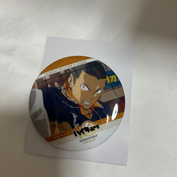 ハイキュー アニメ10周年記念展全EXHIBITION 田中龍之介 缶バッジ