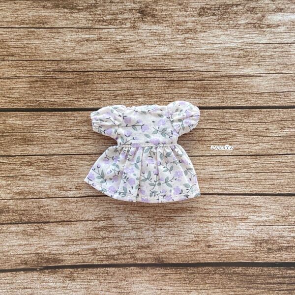 JANAYA ハンドメイド オビツ11服 パープル花柄ワンピース 翌日発送