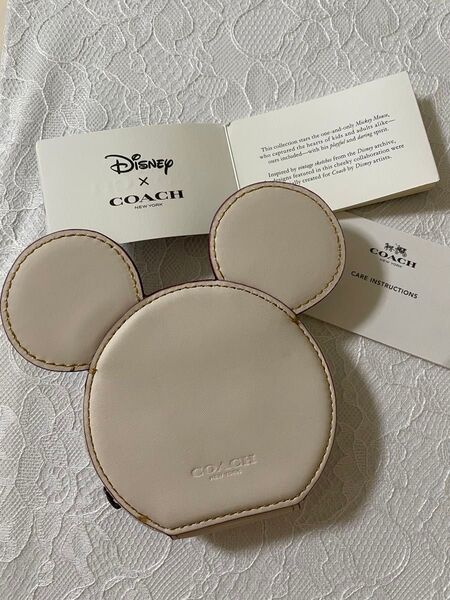 値下♪新品♪コーチ♪COACH♪コインケース♪ミッキーマウス♪グラブタン・レザー ♪Disneyコラボ ♪小銭入れ♪財布