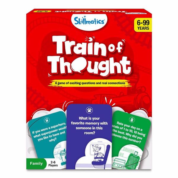 【新品】Skillmaticsカードゲーム『ひらめき列車』プレゼント 家族の絆、会話、6歳以上対象 英語バージョン