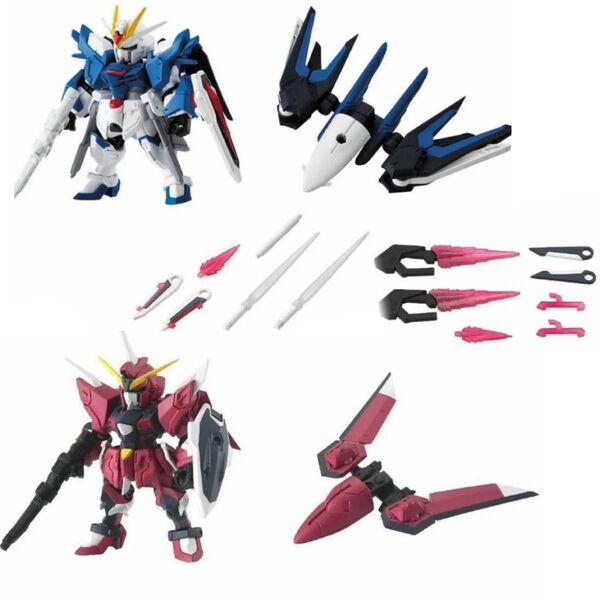 モビルスーツアンサンブル27 イモータルジャスティスガンダム ライジングフリーダムガンダム 専用武器バックパック付き
