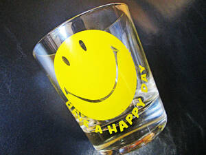 * hard-to-find *USA Vintage / federal / rock glass /gala spade / Smile / smiley / Nico Chan / flat peace / piece / Showa era / retro / crystal 