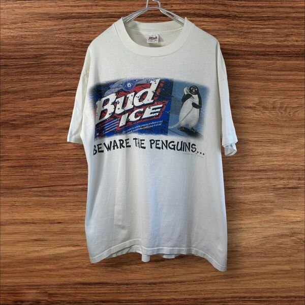 ヴィンテージ 90sバドアイス TシャツBEWARE THE PENGUINS バドワイザーTシャツ