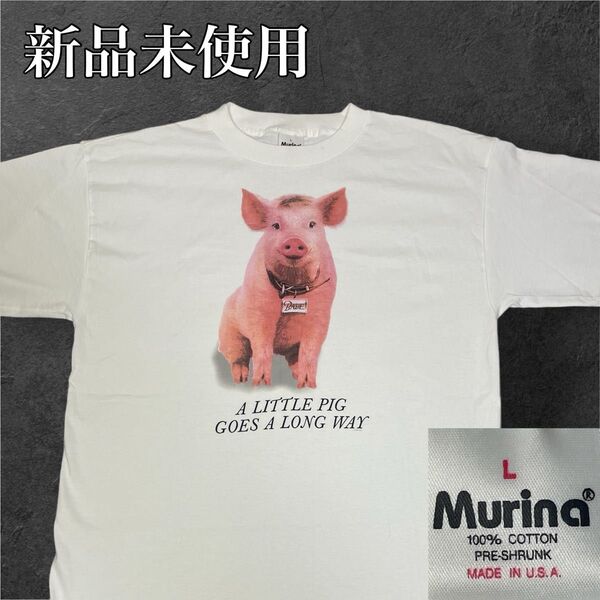 【新品未使用】90'S 映画Babe プロモTシャツ ムービーTシャツ Lサイズ ベイブTシャツ