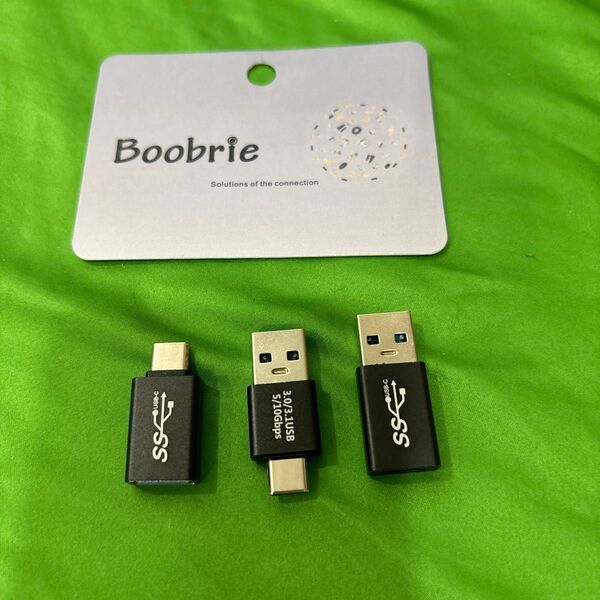 BOOBRIE CUSB変換アダプターセットtype-cメス、usb-A3.0オス、type-cオス.usb-A3.0メス