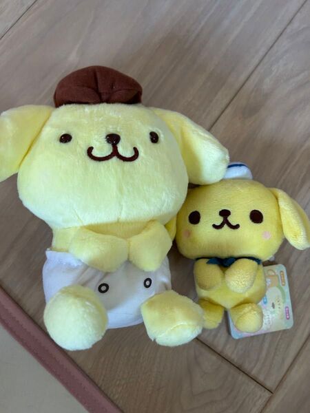 【サンリオキャラクターズ】ポムポムプリン ぬいぐるみ 二点セット