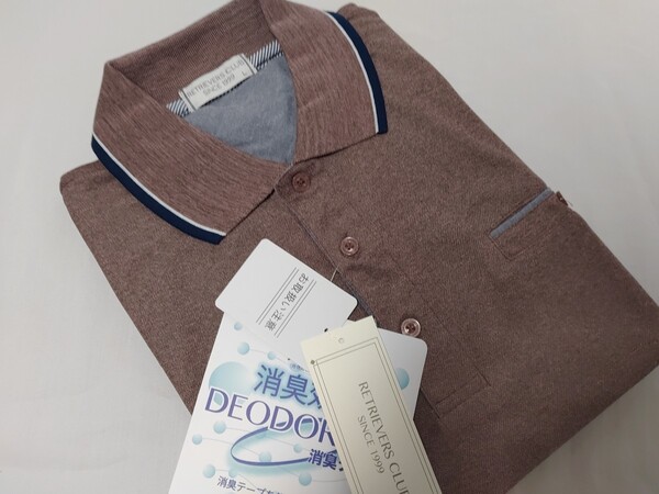 M寸・半袖新品/無地ミックス・DRYポロシャツ●コーラル