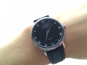 Ринс Jowissa Joissa Jovissa Swiss Made Black подлинный ремень Extrafrat Quartz Watch K105