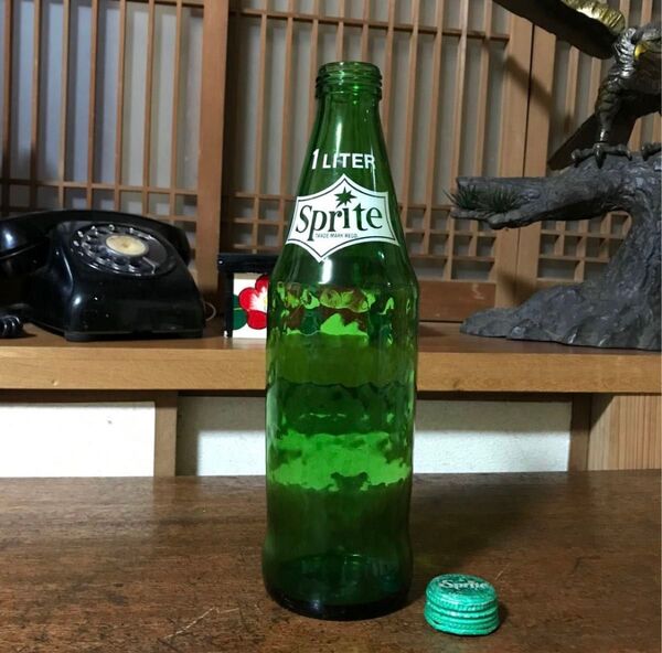 【昭和レトロ雑貨】スプライト1リットル空瓶