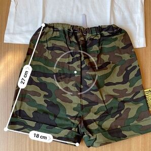 (商品名)お遊戯会 衣装 保育園 手作り ハンドメイド 保育士 サファリ服 迷彩