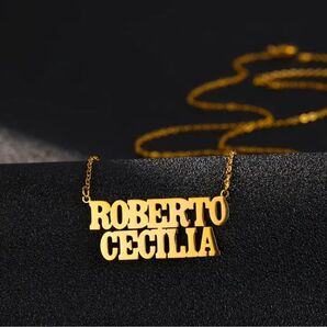 オーダーメイド ダブルネームネックレス