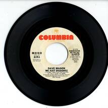 Dave Mason 「We Just Disagree」米国COLUMBIA盤プロモ用EPレコード　_画像2