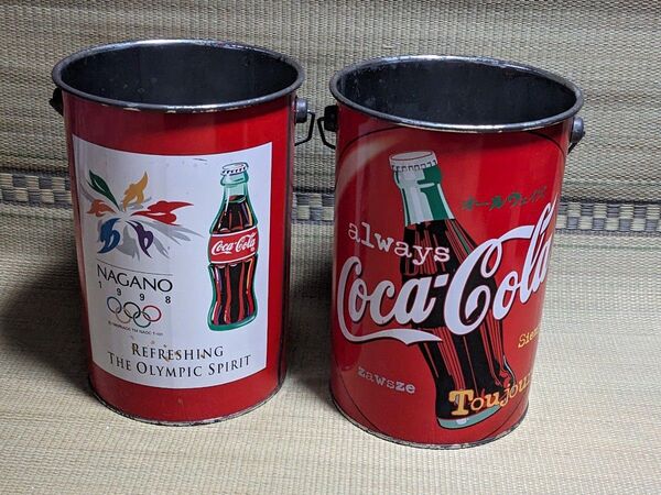 コカ・コーラ 1998長野オリンピック 記念ペール缶 2個