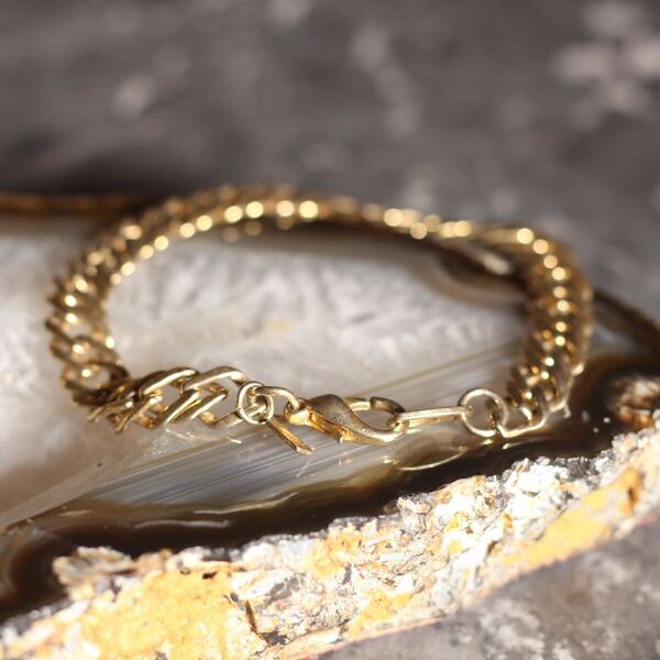 USA VINTAGE DESIGN CHAIN BRACELET/アメリカ古着デザインチェーンブレスレット