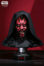 【玩具模型】SIDESHOW LIFE-SIZE BUST STAR WARS DARTH MAUL サイドショウスターウォーズダースモール樹脂模型コレクション1:1スケール R45_画像1