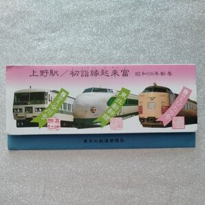 上野駅/初詣縁起来富 昭和58年新春